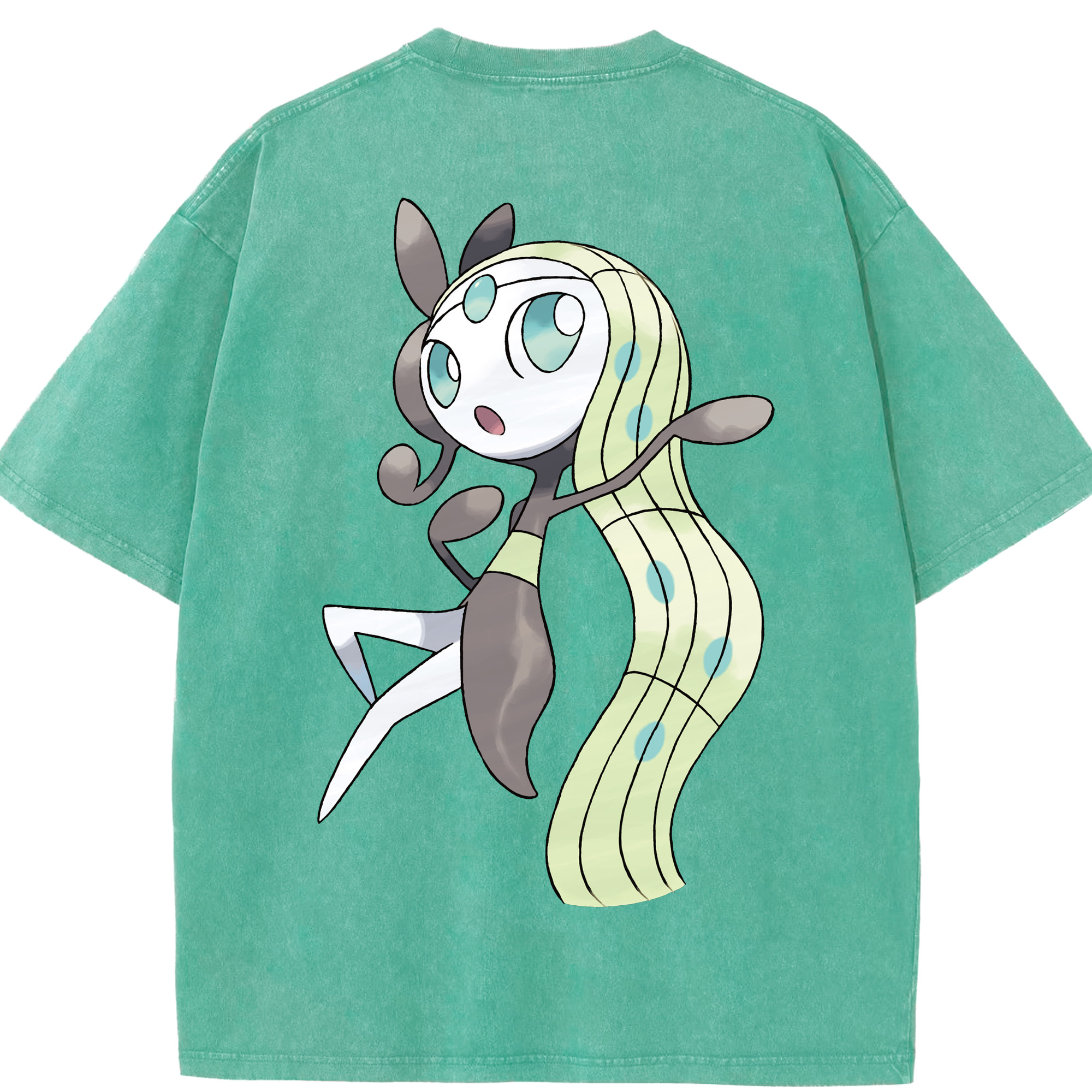 （画像用） ポケットモンスター Pokémon 綿100% ヴィンテージ風 半袖Tシャツ（背面プリント）